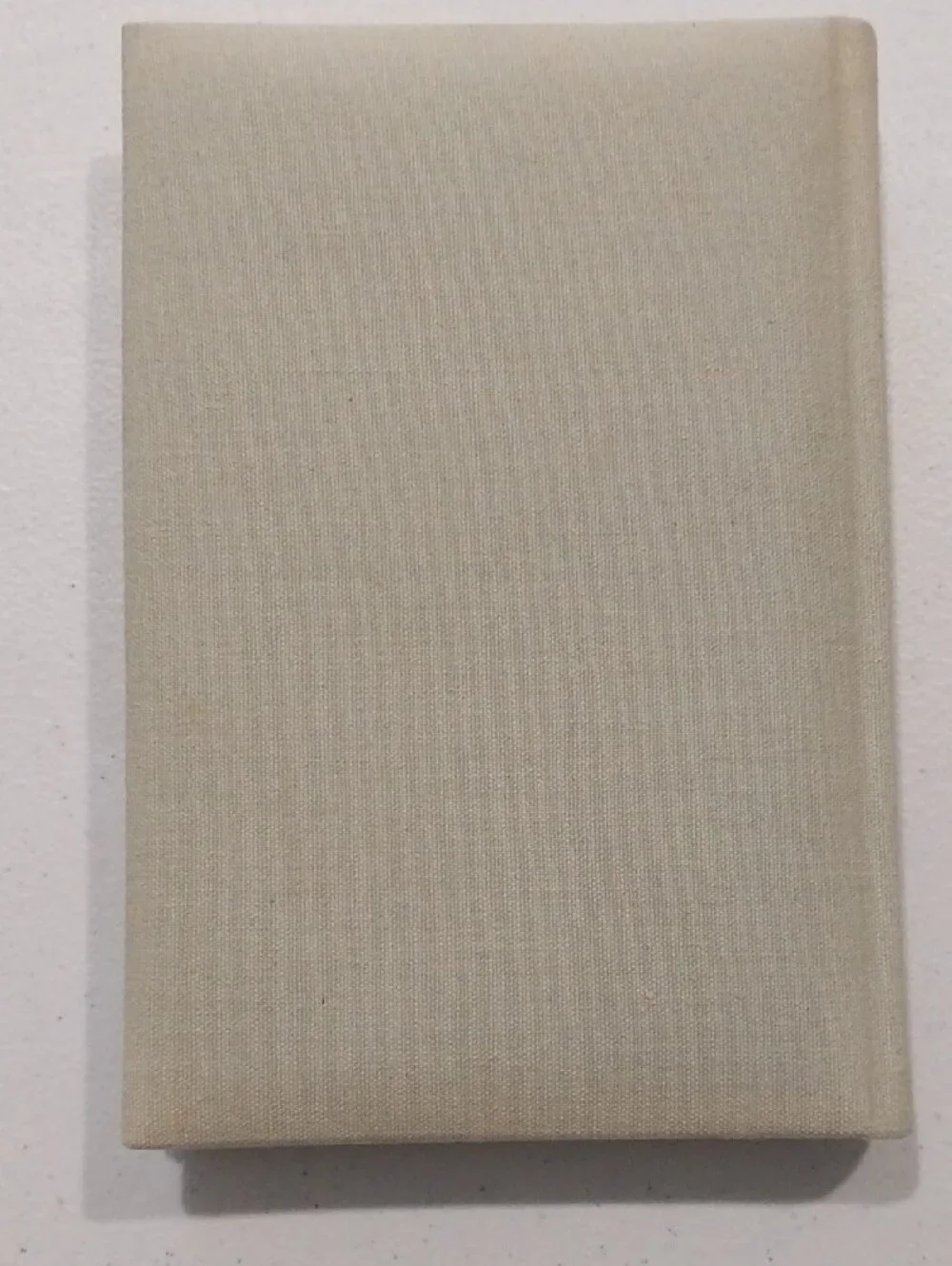 Tan Linen Embroidered Floral Journal with Gold Ribbon New